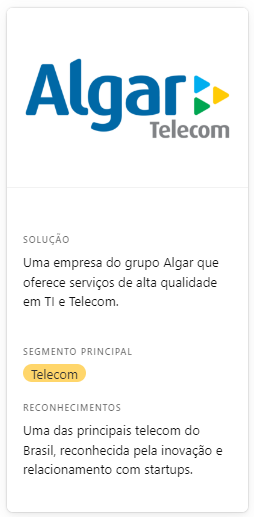 Algar Telecom -  Empresa de tecnologia de Uberlândia