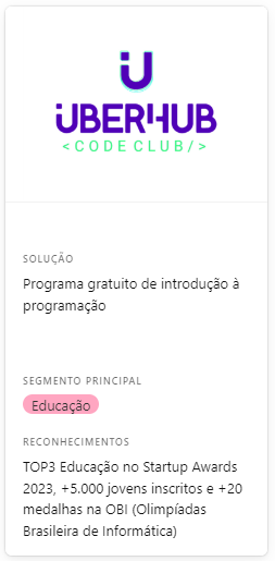 UberHub Code Club - Curso de programação gratuito em Uberlândia